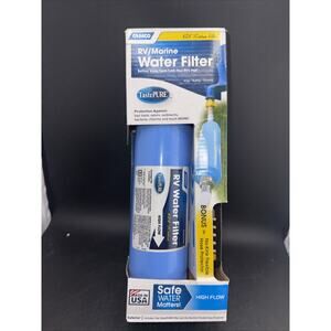 Camco TastePURE RV Marine Water Filter KDF Carbon High Flow